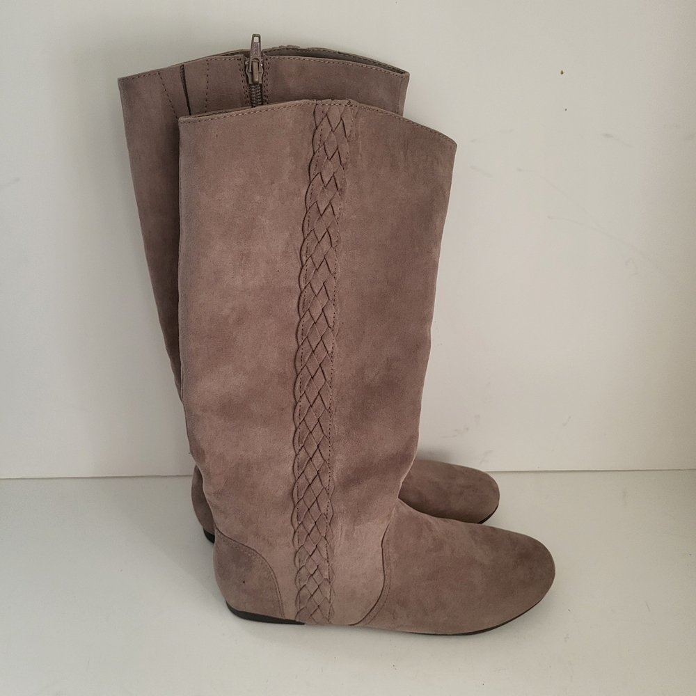 Fergalicious Taupe Heeled Boots
